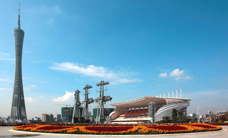 广州亚运会主场馆海心沙体育中心